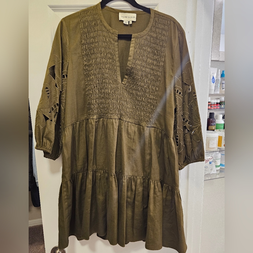 Anthropologie eyelet dress